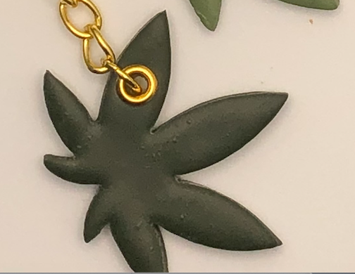 Cannabis Leaf Keychains